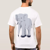 FUNNY Elephant Design T-Shirt (Rückseite)