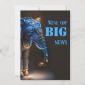 Funny Elephant Foto Save The Date (Vorderseite)