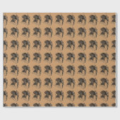 Funny Elephant Giraffe Hybrid Geschenkpapier (Flach)