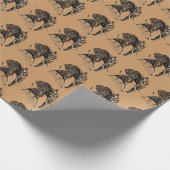 Funny Elephant Giraffe Hybrid Geschenkpapier (Ecke)