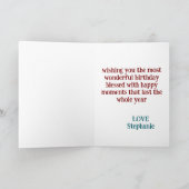 Funny Elephant Happy Birthday Karte (Innenseite)