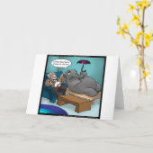 Funny Elephant in Therapie Karten T-Shirts Geschen (Gelbe Blume)