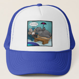 Funny Elephant in Therapie Karten T-Shirts Geschen Truckerkappe