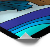 Funny Elephant in Therapieposter Poster (Ecke)