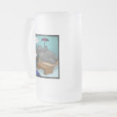 Funny Elephant in Therapy Mattglas Bierglas (Vorderseite Links)