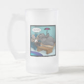 Funny Elephant in Therapy Mattglas Bierglas (Links)