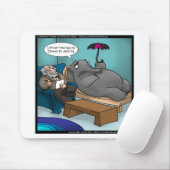 Funny Elephant in Therapy Mousepad (Mit Mouse)