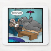 Funny Elephant in Therapy Mousepad (Vorne)