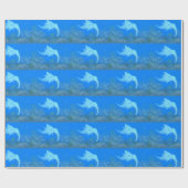 Funny Elephant Killer Whale Crossbreed Geschenkpapier (Flach)