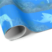 Funny Elephant Killer Whale Crossbreed Geschenkpapier (Rolleneckpunkt)