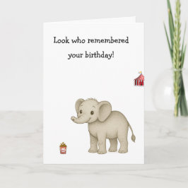 Funny Elephant Memory Age Burn Karte