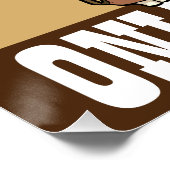 Funny Elephant no Fistakes only Lessons Cartoon Poster (Ecke)