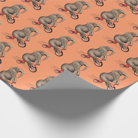 Funny Elephant Rivers Geschenkpapier (Ecke)