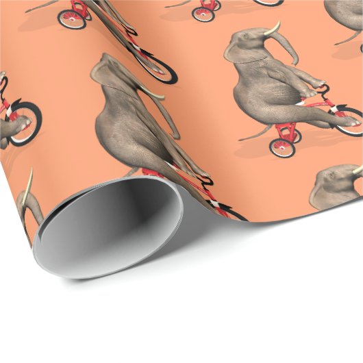 Funny Elephant Rivers Geschenkpapier (Rolleneckpunkt)