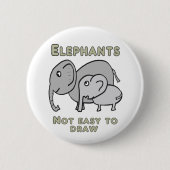 Funny Elephants Button (Vorderseite)
