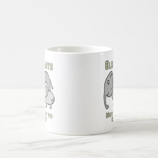 Funny Elephants Kaffeetasse (Mittel)