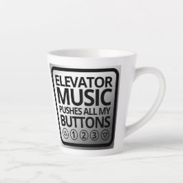 Funny Elevator Music drückt alle meine Tasten Milchtasse