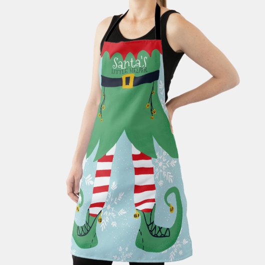 Funny Elf Anzug illustriert den kleinen Helfer des Schürze (InSitu)