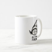 Funny ELF Christmas Morgens Kleine Geschenk Kaffeetasse (VorderseiteRechts)