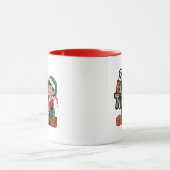 Funny ELF Christmas Morgens Kleine Geschenk Tasse (Zentrum)