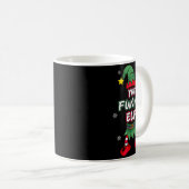 Funny Elf Christmas Pajamas Pjs Matching Family Gr Kaffeetasse (VorderseiteRechts)