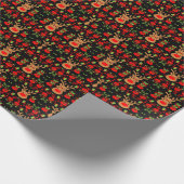Funny Elf Christmas Wrapping Geschenkpapier (Ecke)