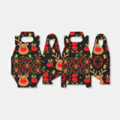 Funny Elf Christmas Wrapping Geschenkschachtel (Ungefaltet)