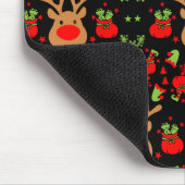 Funny Elf Christmas Wrapping Mousepad (Ecke)