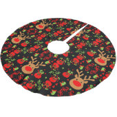 Funny Elf Christmas Wrapping Polyester Weihnachtsbaumdecke (Schrägansicht)
