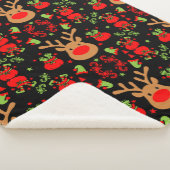 Funny Elf Christmas Wrapping Sherpadecke (3/4)