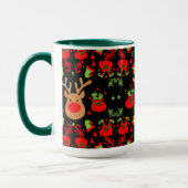 Funny Elf Christmas Wrapping Tasse (Links)