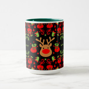 Funny Elf Christmas Wrapping Tasse