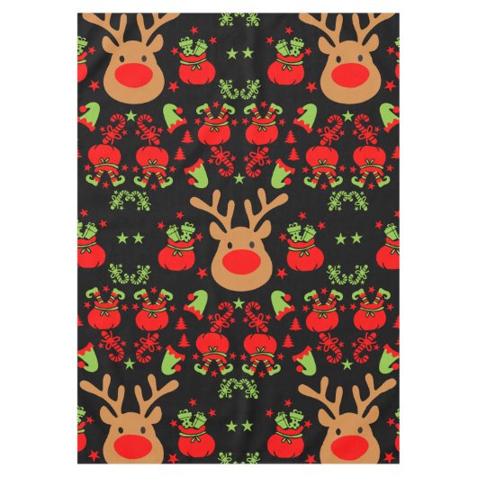Funny Elf Christmas Wrapping Tischdecke (Vorderseite)