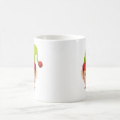 Funny Elf Face Weihnachtsfeier Tasse (Mittel)