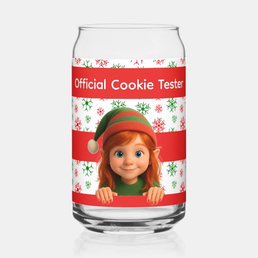 Funny Elf Faces & Legs | North Pole Fun Christmas  Dosenglas (Vorderseite)