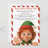 Funny Elf Faces | North Pole Fun Christmas Party Einladung (Vorderseite)