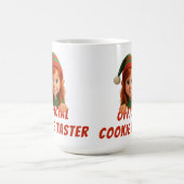 Funny Elf Faces | Official Cookie Tester Christmas Kaffeetasse (Mittel)