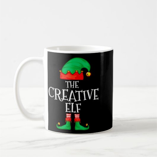 Funny Elf Family Christmas Creative Elf Sweater Me Kaffeetasse (Links)