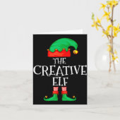 Funny Elf Family Christmas Creative Elf Sweater Me Karte (Gelbe Blume)