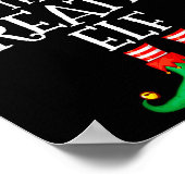 Funny Elf Family Christmas Creative Elf Sweater Me Poster (Ecke)