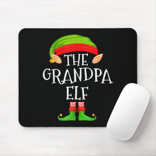 Funny Elf Family Christmas Grandpa Elf Sweater Mat Mousepad (Mit Mouse)