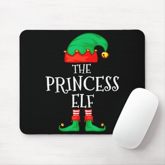 Funny Elf Family Christmas Princess Elf Sweater Me Mousepad (Mit Mouse)
