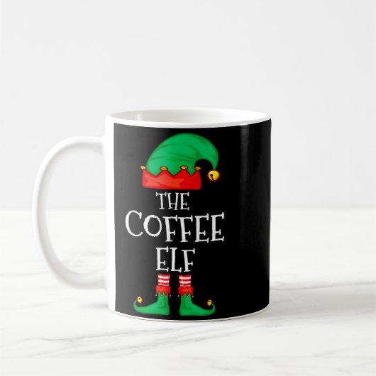 Funny Elf Family Christmas The Coffee Elf Sweater Kaffeetasse (Links)