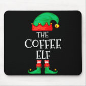 Funny Elf Family Christmas The Coffee Elf Sweater Mousepad (Vorne)