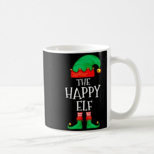 Funny Elf Family Christmas The Happy Elf Sweater M Kaffeetasse (Rechts)