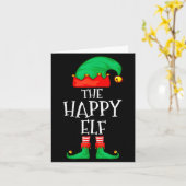 Funny Elf Family Christmas The Happy Elf Sweater M Karte (Gelbe Blume)