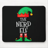 Funny Elf Family Christmas The Nerd Elf Sweater Me Mousepad (Vorne)