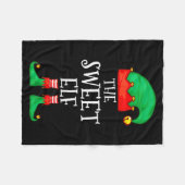 Funny Elf Family Christmas The Sweet Elf Sweater M Fleecedecke (Vorderseite (Horizontal))