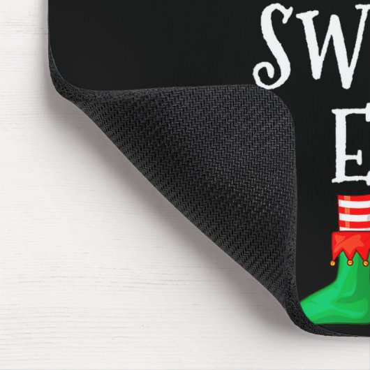 Funny Elf Family Christmas The Sweet Elf Sweater M Mousepad (Ecke)