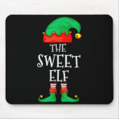 Funny Elf Family Christmas The Sweet Elf Sweater M Mousepad (Vorne)